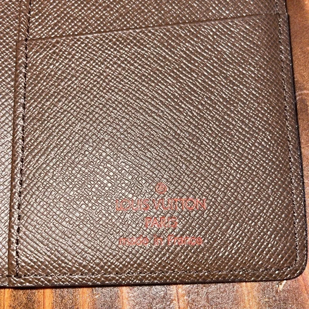 Louis Vuitton Damier Ebene Brazza Long Bifold Wallet